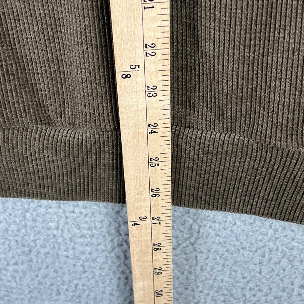 Negative Space Mens Small Olive Brown Ribbed Corduroy Crewneck Sweatshirt NWT - Picture 10 of 10